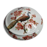 Porcelain candy with peacock decoration, 18 cm