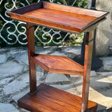 Small Mahogany Empty Pocket Coffee Table, 19th Century