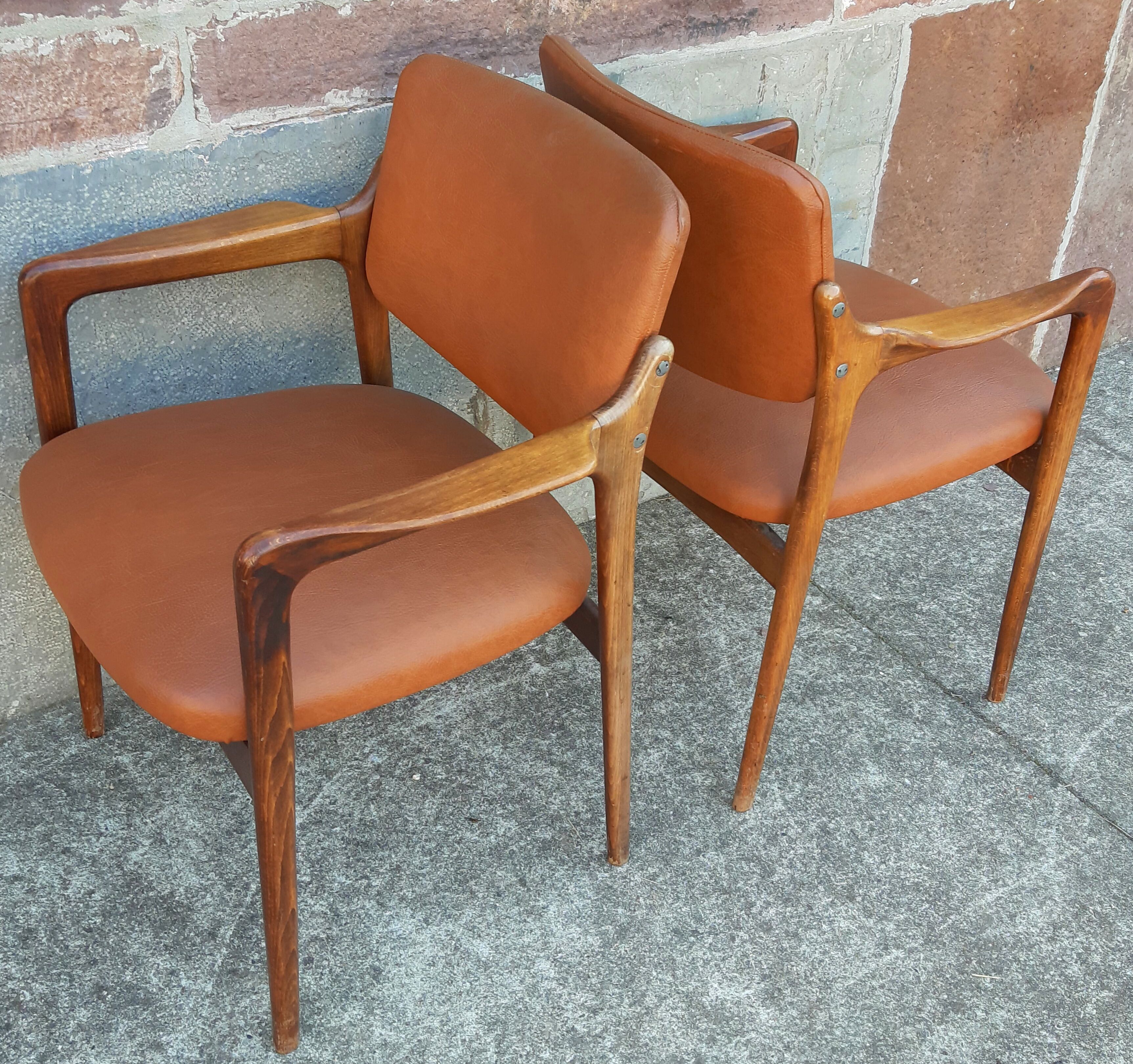 Pair of Scandinavian armchairs