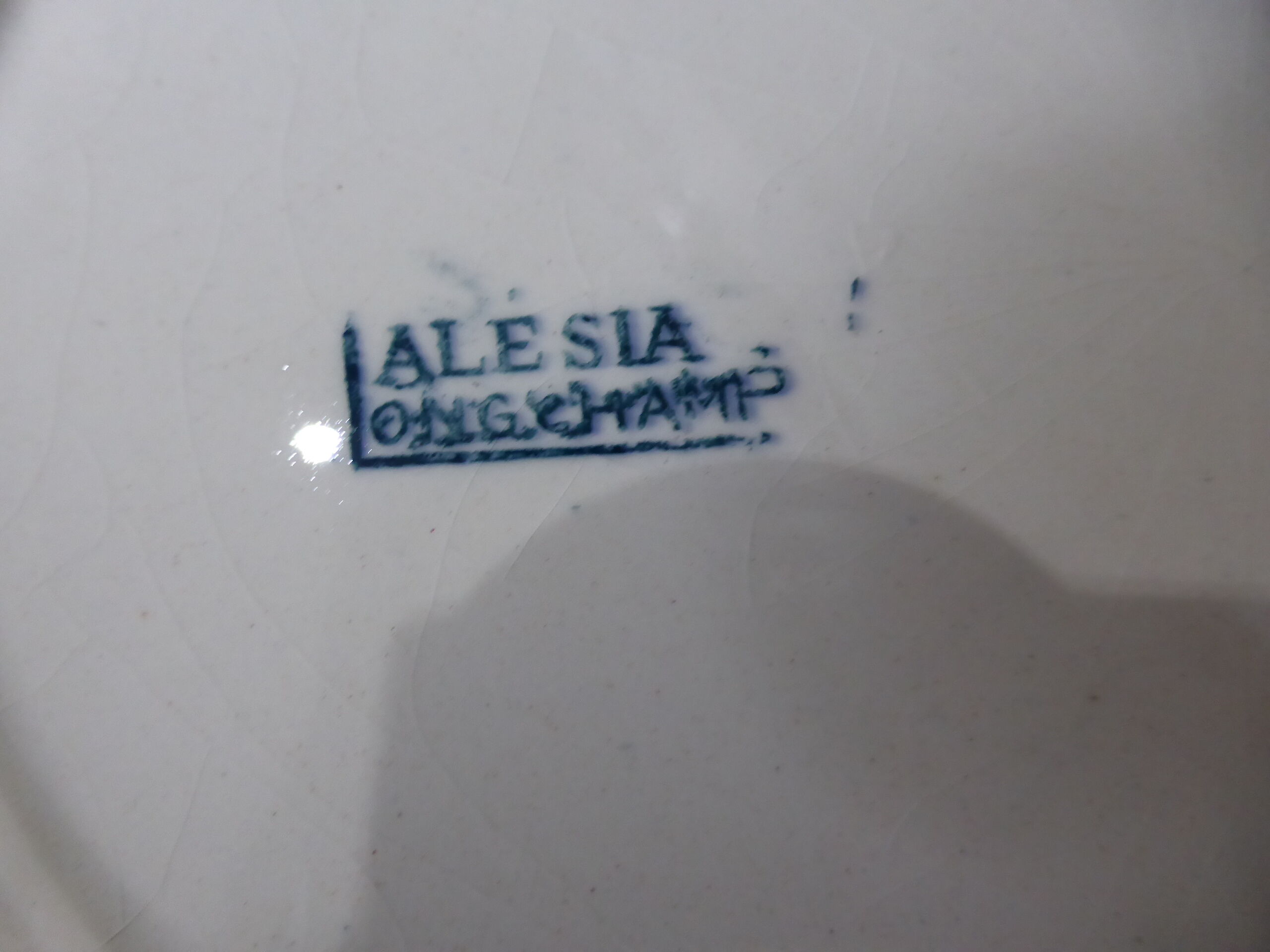 4 vintage flat plates in iron earth from Longchamp model Alesia 211208