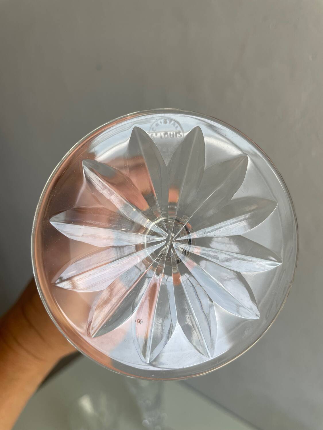 Lot de 6 flûtes cristal St Louis