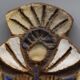 Enameled stoneware wall plaque - the argonauts - vallauris design circa 1950 1960