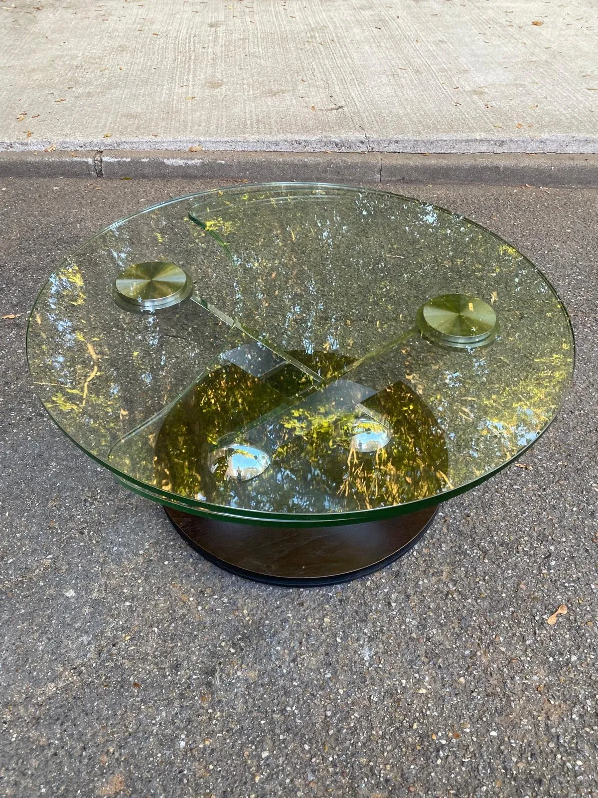 Ricochet coffee table in glass Naos Italy La Casa Animata 1990