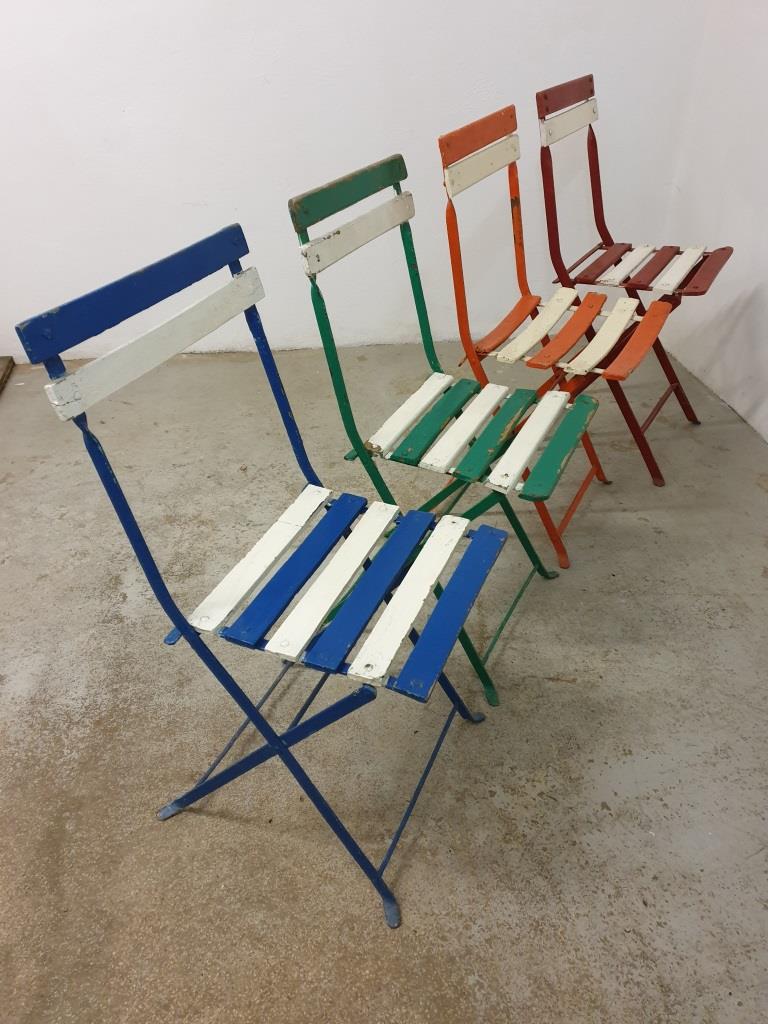 Bistro folding chairs garden