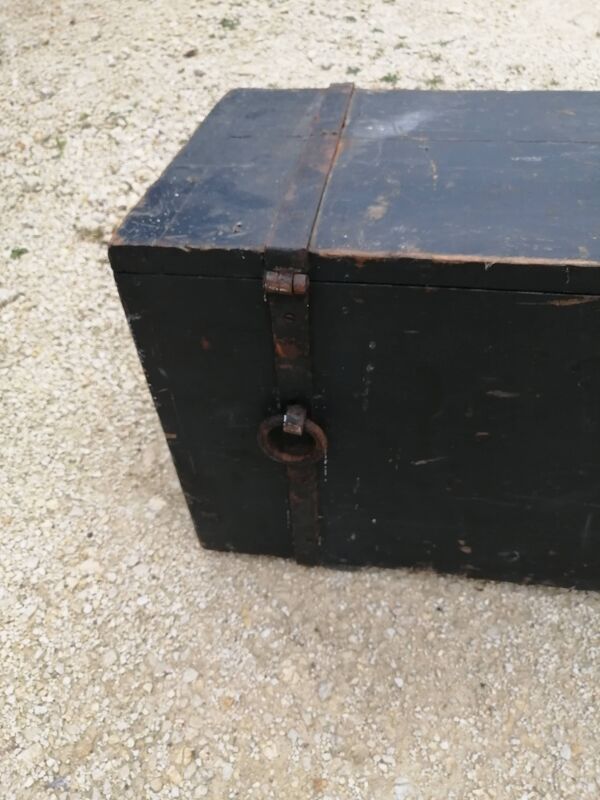 Ancienne malle de voyage  en bois vintage