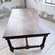 Solid oak table 1900 drapery style XL 280cm with extensions