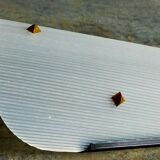 Pair of vintage plexi and bakelite 50s wall lamps