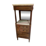 Mahogany and veneer barber's chair, early 19th century.
