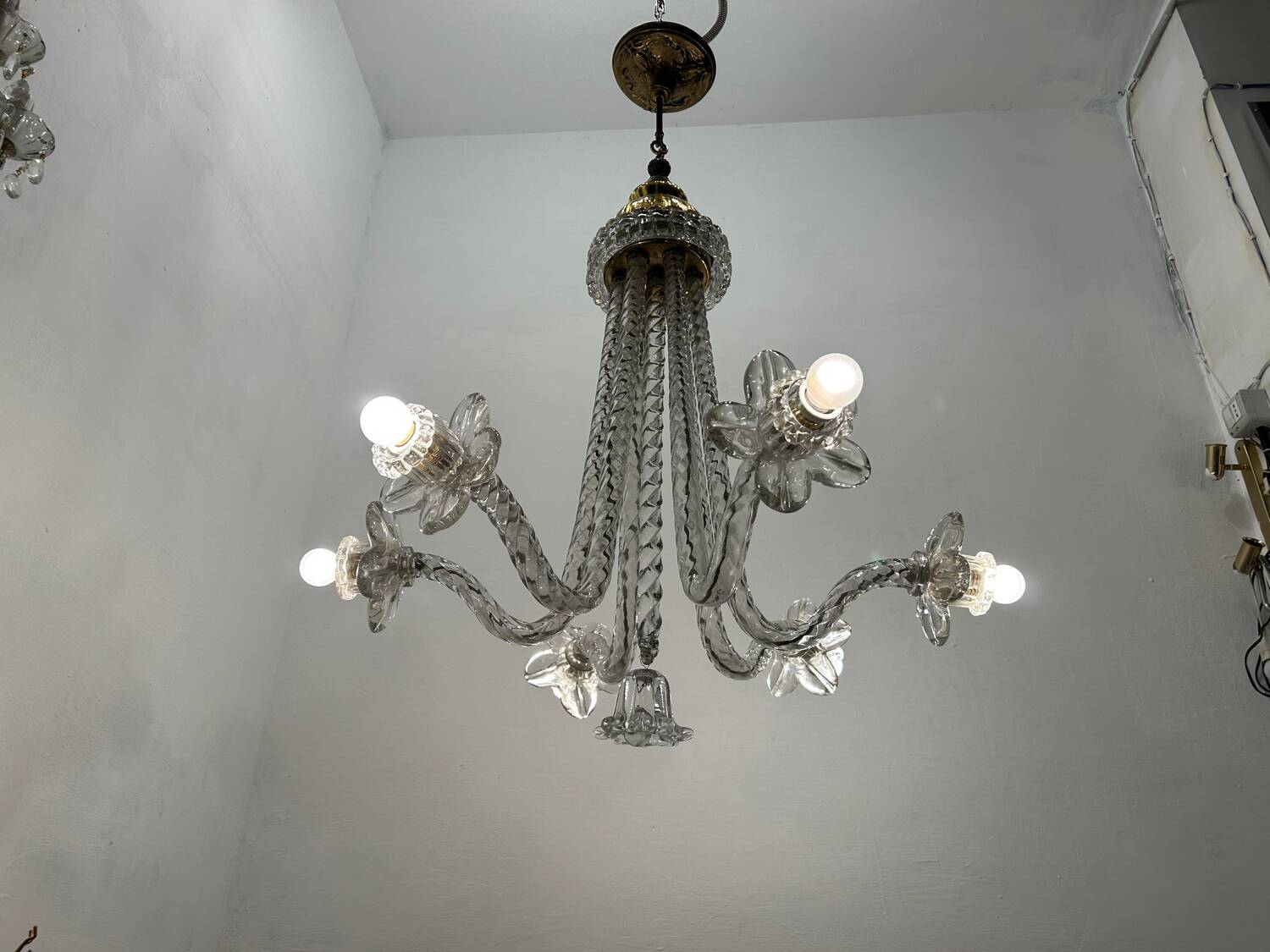 Art Deco Murano Glass Chandelier 1920/40’s