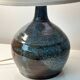 Blue-brown glazed ceramic lamp – 1950s/60s, Ruelland style