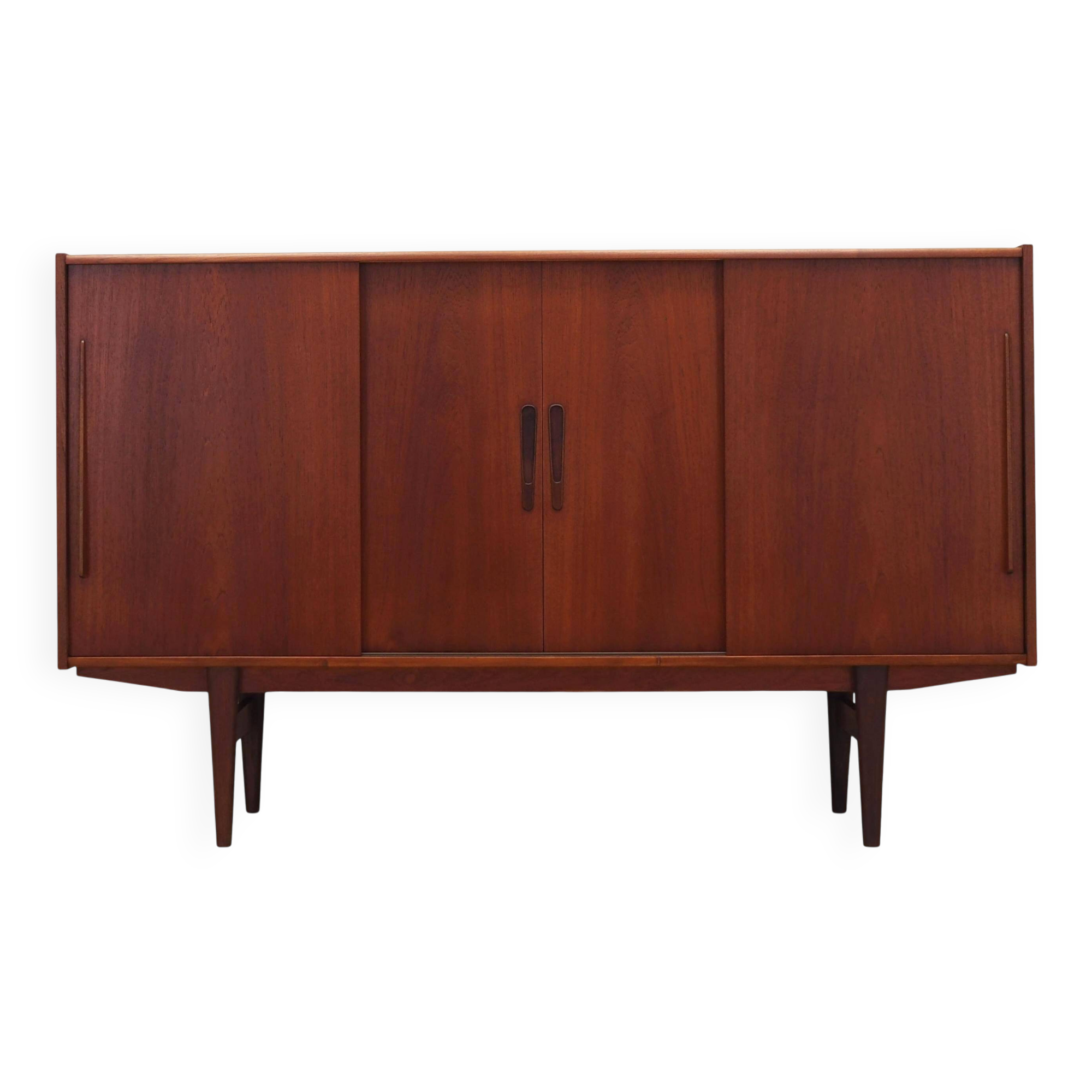 Teak highboard, Danish design, 1960s, production: Denmark