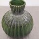 Contemporary cactus round vase in glazed dolomite ceramic.