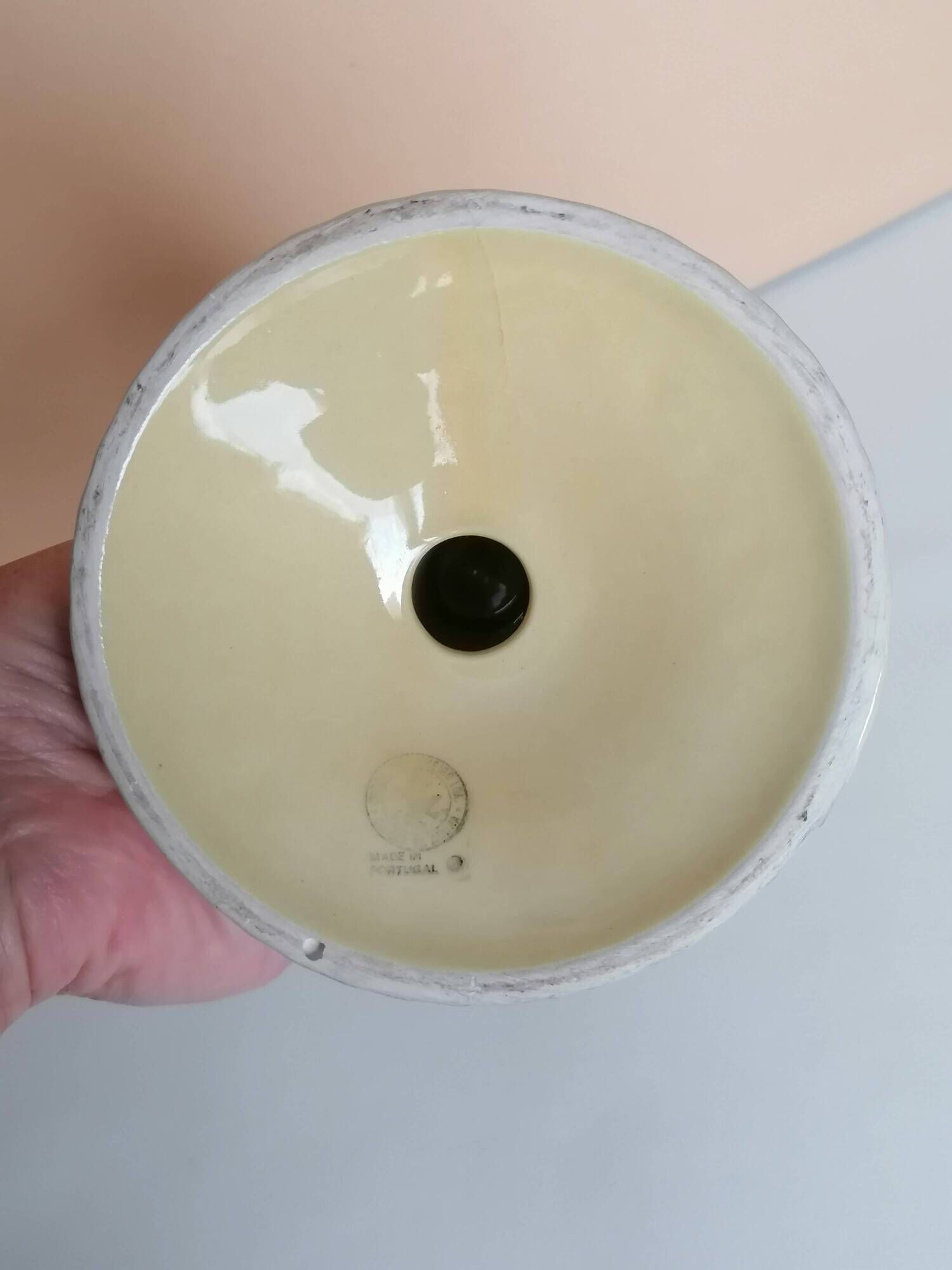 Ceramic candlestick Bordallo Pinheiro