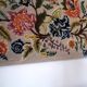 1970s wall tapestry with large multicoloured flowers