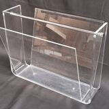 Vintage Plexiglas Magazine Rack 70 DAVID LANGE