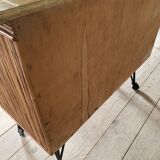 Vintage rattan bar buffet
