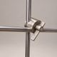Vintage adjustable desk lamp in chrome and white metal – 1970s