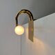 Regency Brass Acrylic Cabinet Lamp by Lumina, 1980s, Set of 3
