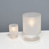 Set of Fontana Arte ‘Fatua' Glass Table Lamps by Guido Rosati, Italy 1972