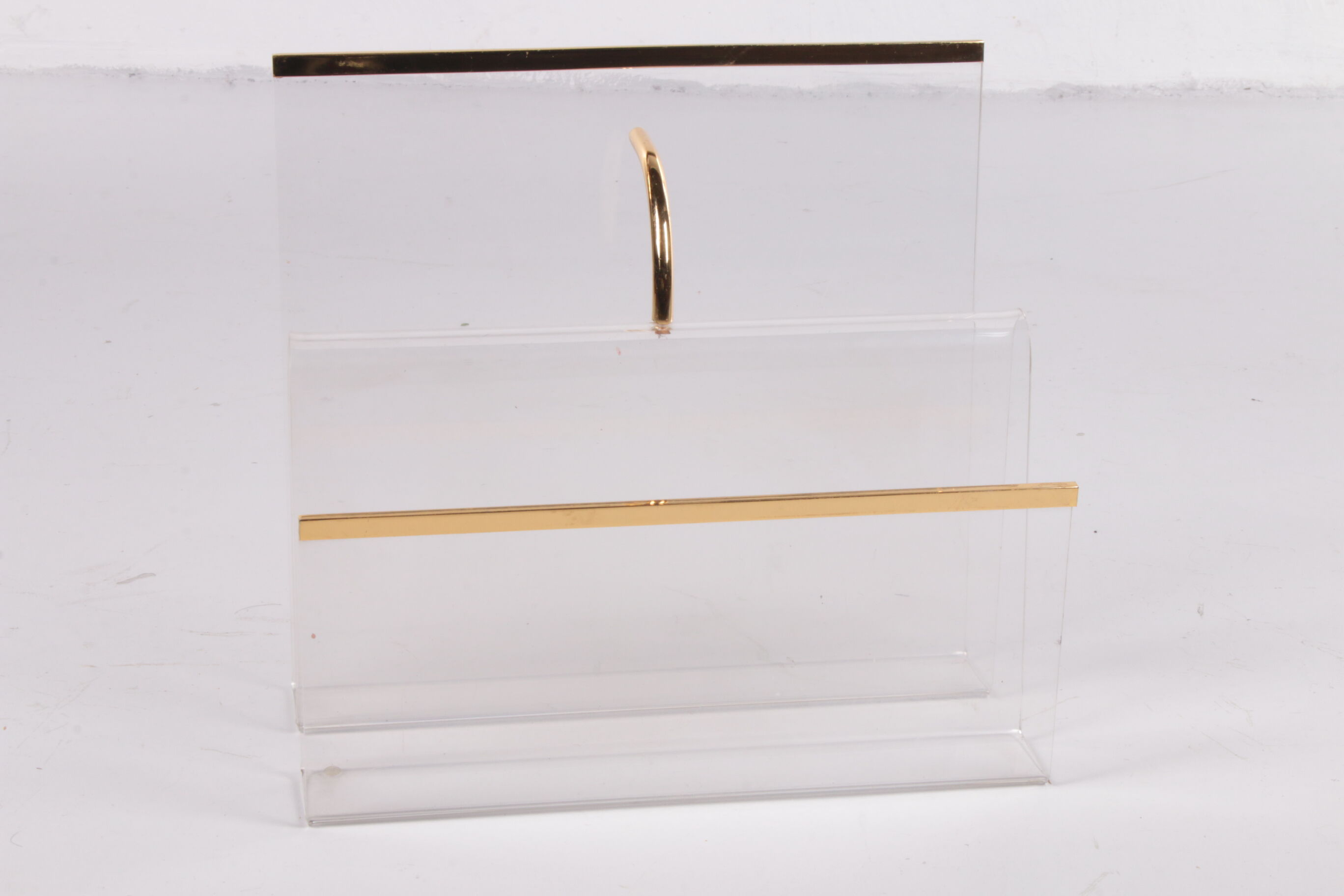 Hollywood regency Plexiglass warehouse rack 1970s Italy