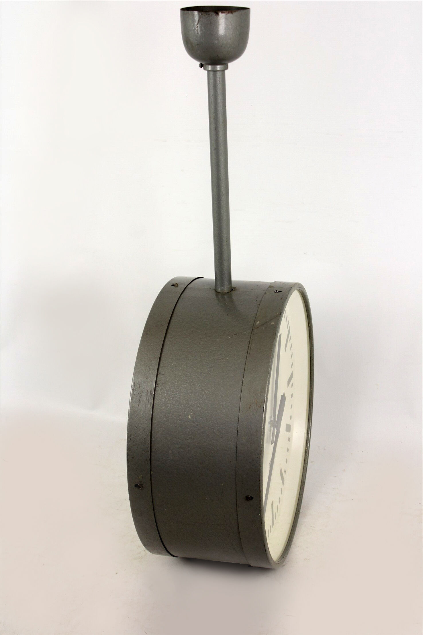 Double sided railway clock from pragotron, 1970