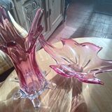 Coupe et vase en Murano