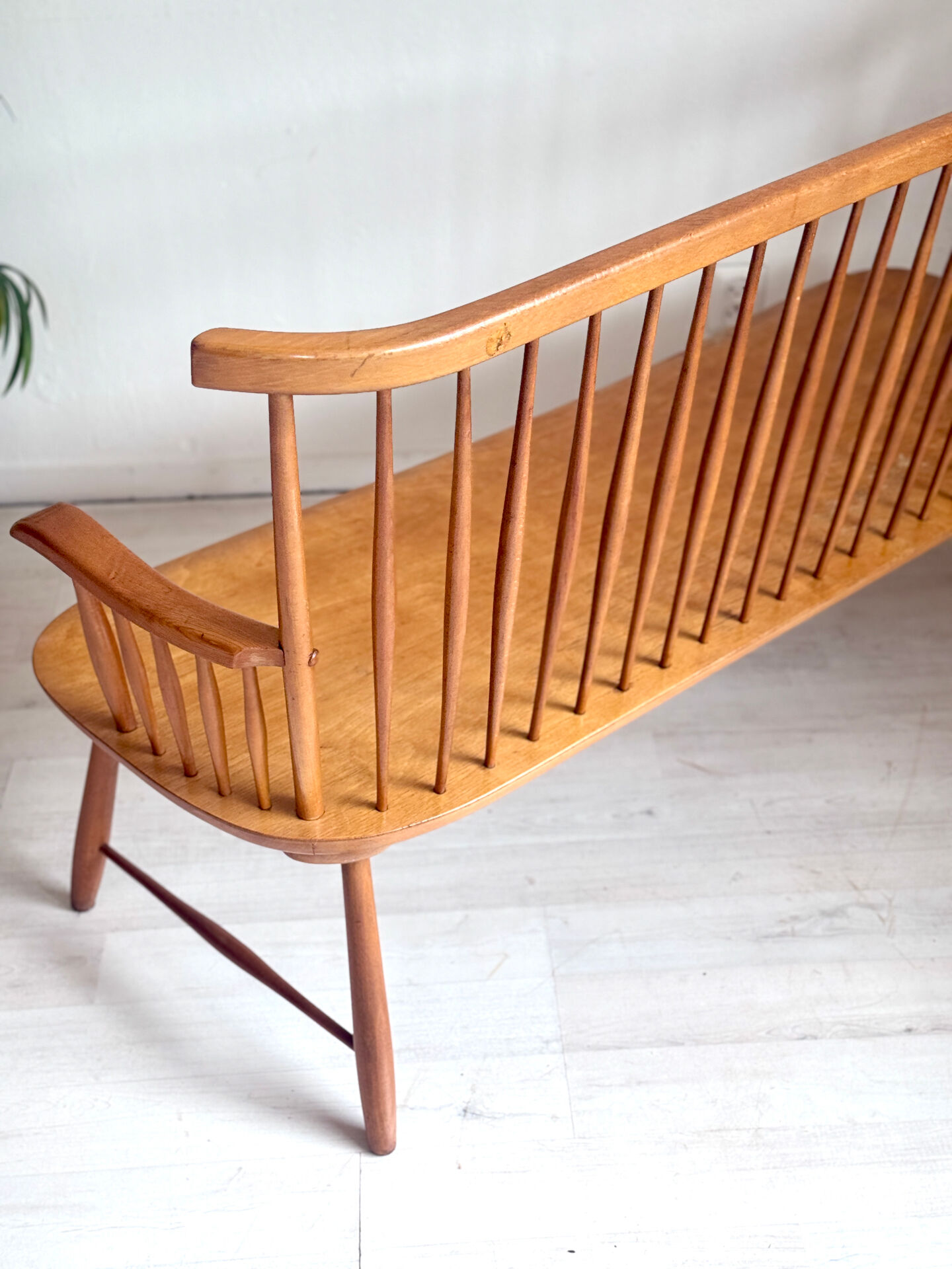 Vintage ‘winsdsor’ bench and chairs 1950’s
