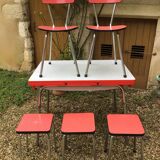 Set Table & Chairs & Kitchen Stools in Formica