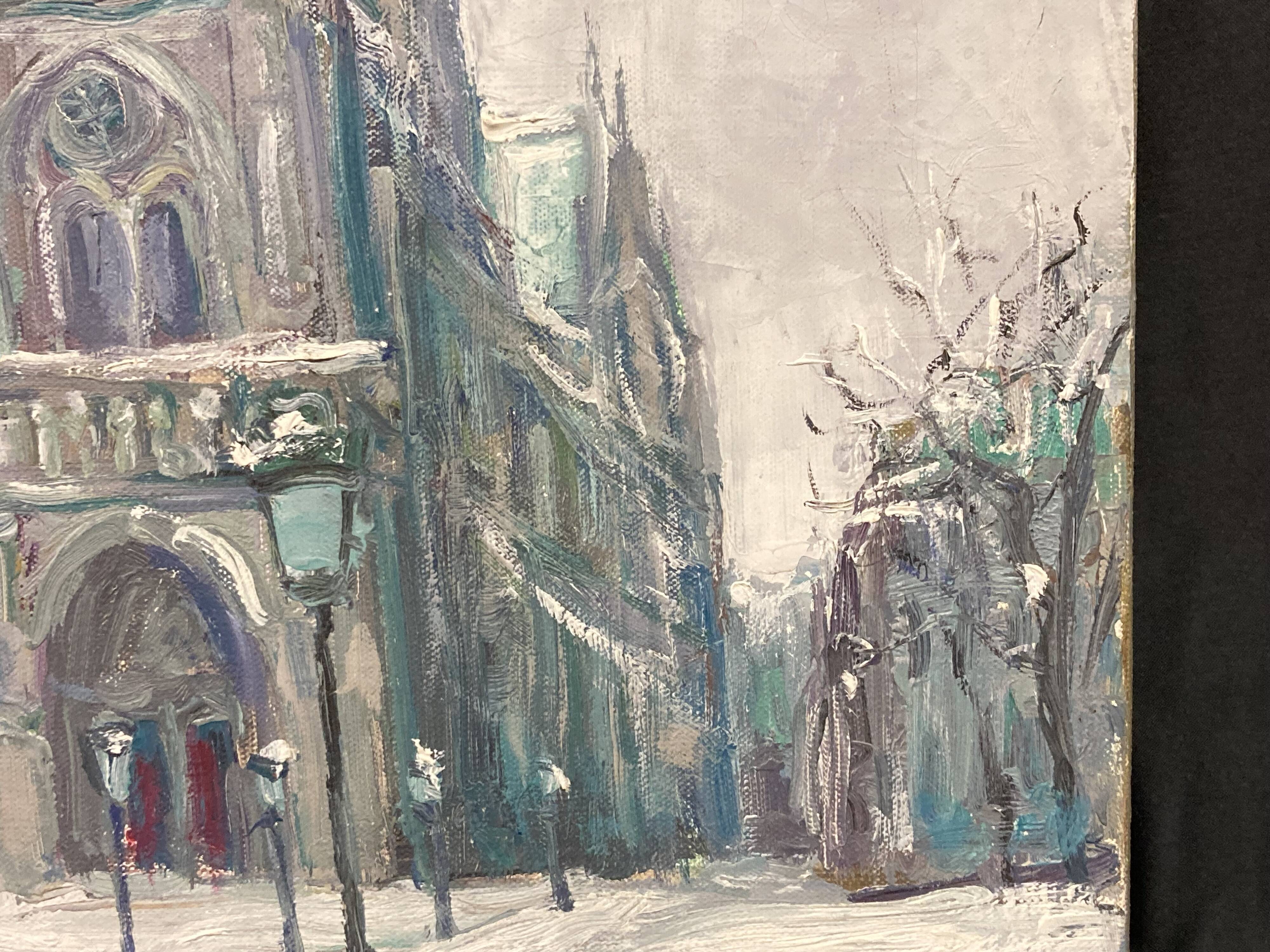 Pierre PERESS (1919-1990) Notre-Dame de Paris, Oil on canvas 1980's