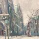 Pierre PERESS (1919-1990) Notre-Dame de Paris, Huile sur toile 1980's