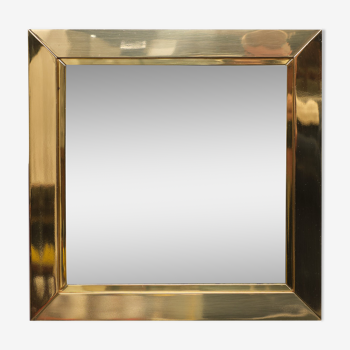 Brass mirror 1970 italy