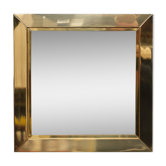 Miroir en laiton 1970 Italie