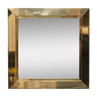 Brass mirror 1970 italy