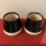 4 lampshades, including 1 free, cream and black
