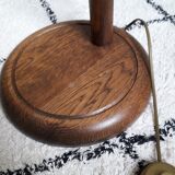 Dutch design wooden floor lamp by Steinhauer