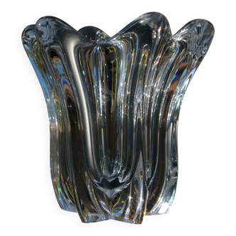 Petit Vase vintage en Cristal de Daum - H 8,5cm