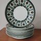 Set of 8 hollow plates Boch nut model