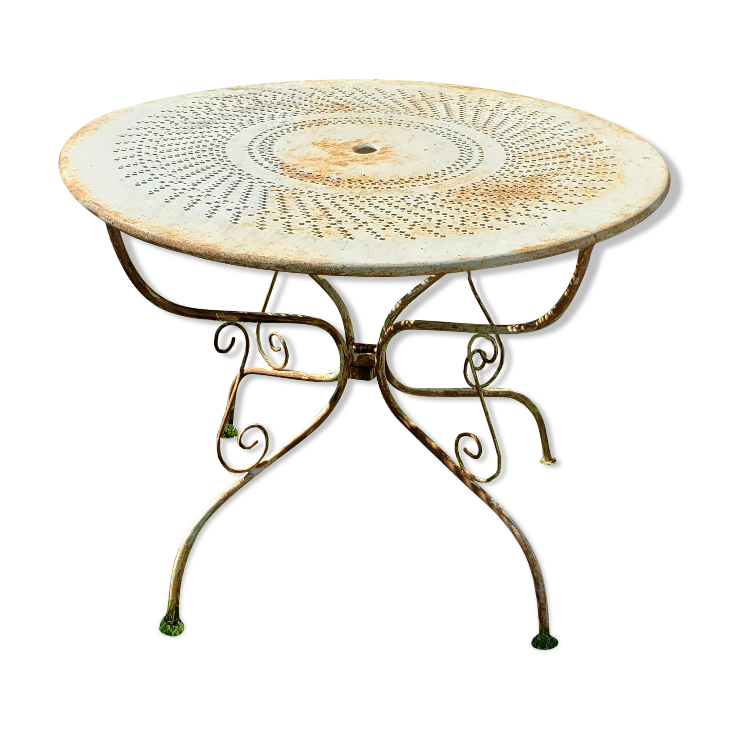 Table jardin fer forgé