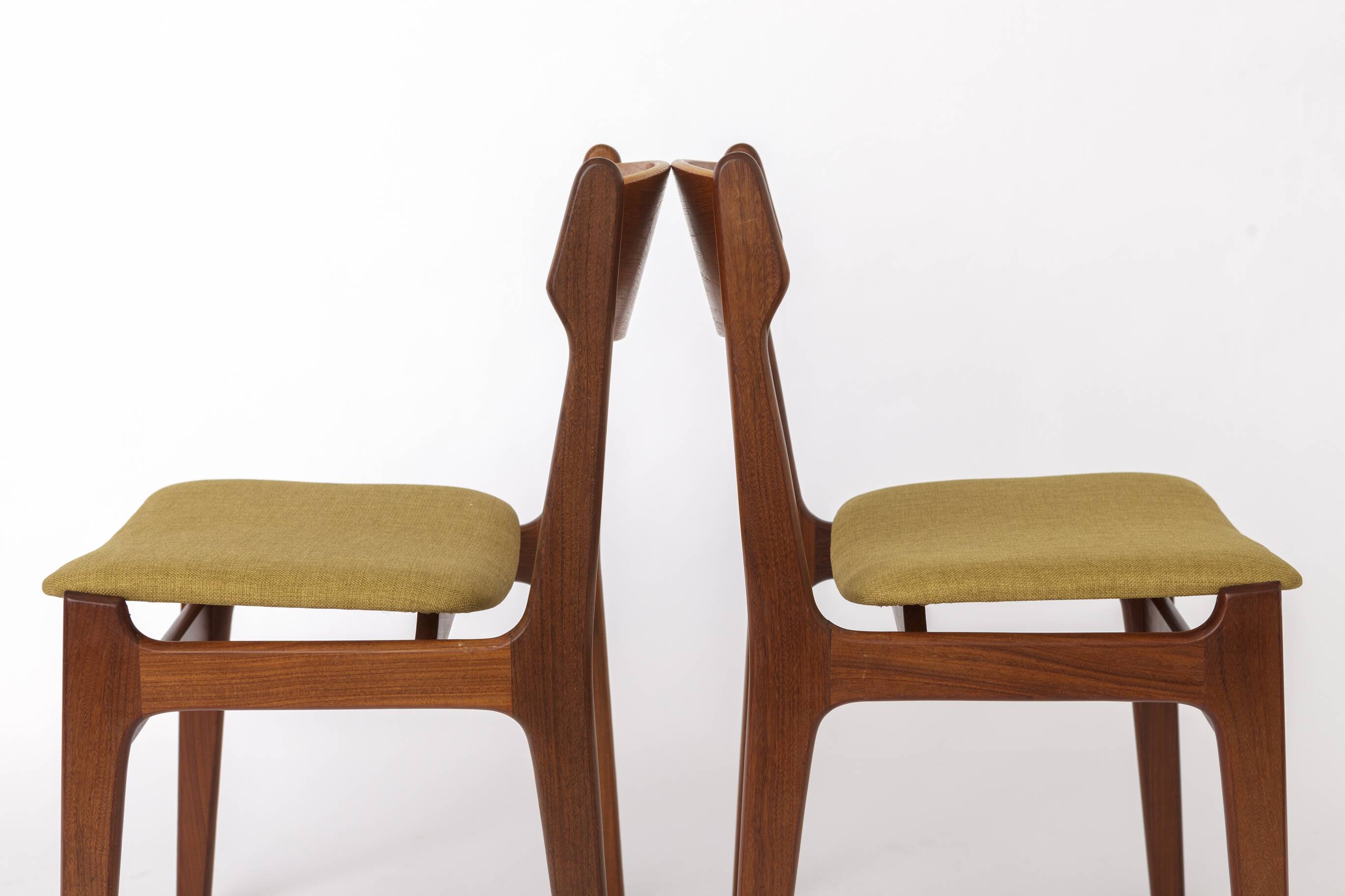 Set of 4 Teak Dining Chairs in the Style of Erik Buch, Mid-Century, 1960s