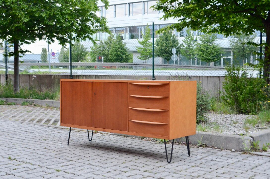 MID Century A.M.T Sideboard Germany Cabinet Walnut Minimalist