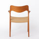 Fauteuil Niels O Moller Modèle 55, chaise longue en teck danois, milieu du siècle.