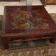 Square section coffee table with lacquered decoration Far East China Japan