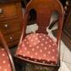 Suite of 6 gondola chairs in solid mahogany period early nineteenth Restoration