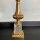 Vintage lamp 70s crystal and brass