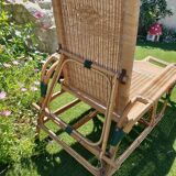 Rattan lounge chair called “Grand-Mère”