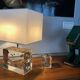 Table Lamp • Sculpture • Resin Inclusion • Post Space Age • 2000