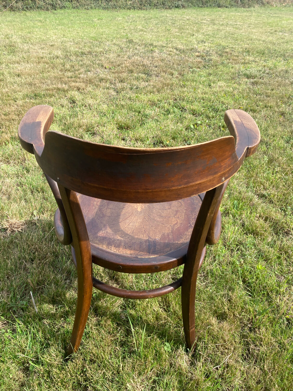 J J Kohn curved wood office chair
