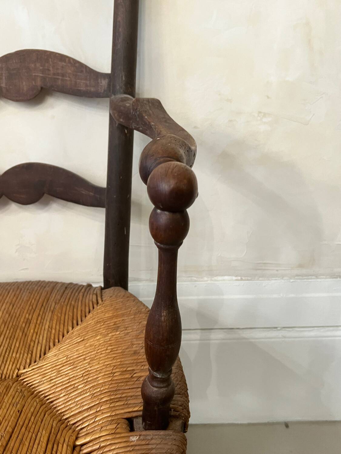 Fauteuil paillé Provençal du XVIII Eme siècle