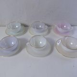 6 cups arcopal pastel iridescent harlequin