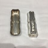 Lot of 12 silver metal knive holders